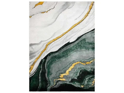 Tapijt Emerald Exclusief 1017 Glamour, Stijlvol Marmer Fles Groen / Go 140X190 Cm