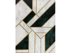 Tapijt Emerald Exclusief 1015 Glamour, Stijlvol Marmer, Geometrisch Fl 120X170 Cm