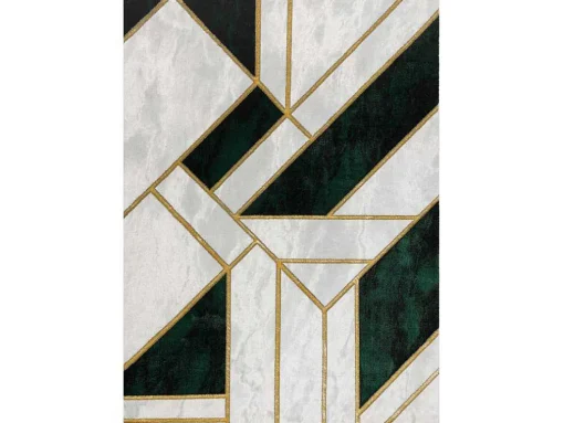 Tapijt Emerald Exclusief 1015 Glamour, Stijlvol Marmer, Geometrisch Fl 120X170 Cm