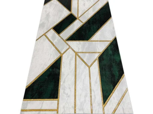 Tapijt Emerald Exclusief 1015 Glamour, Stijlvol Marmer, Geometrisch Fl 120X170 Cm