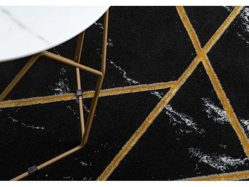 Tapijt Emerald Exclusief 2000 Glamour, Stijlvol Geometrisch, Marmer Zw 120X170 Cm