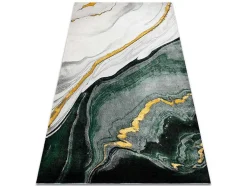 Tapijt Emerald Exclusief 1017 Glamour, Stijlvol Marmer Fles Groen / Go 140X190 Cm