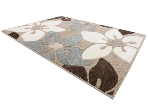 Tapijt Feel 1602/15055 Bloemen , Beige / Grijskleuring 200X290 Cm