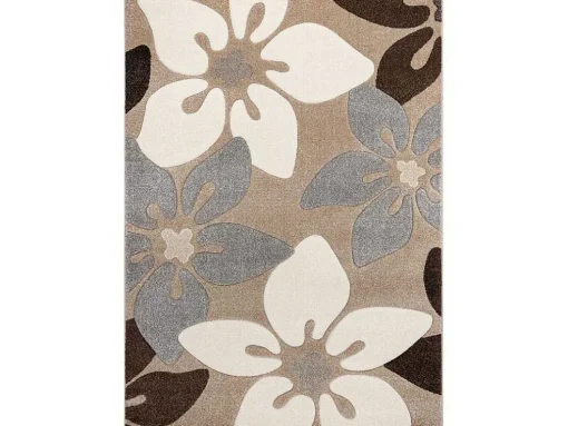 Tapijt Feel 1602/15055 Bloemen , Beige / Grijskleuring 200X290 Cm