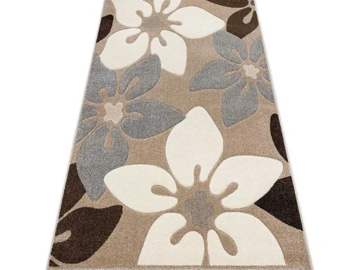 Tapijt Feel 1602/15055 Bloemen , Beige / Grijskleuring 200X290 Cm
