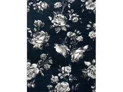 Tapijt Gnab 60642734 Bloemen , Rozekleuringe Blauw / Wit 140X200 Cm
