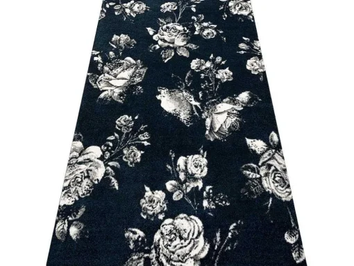 Tapijt Gnab 60642734 Bloemen , Rozekleuringe Blauw / Wit 140X200 Cm