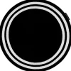 Tapijt Hampton Kader Rond Zwart Cercle 140 Cm