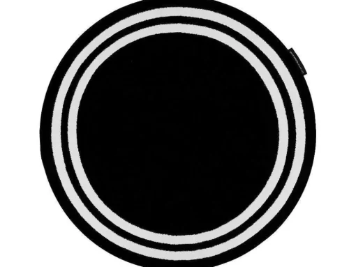 Tapijt Hampton Kader Rond Zwart Cercle 140 Cm