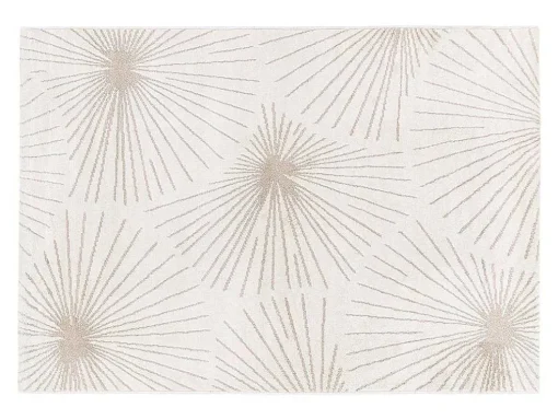 Tapijt Met Afwerking In Goudkleurig Lurex Livno - 120 X 170 Cm - Beige