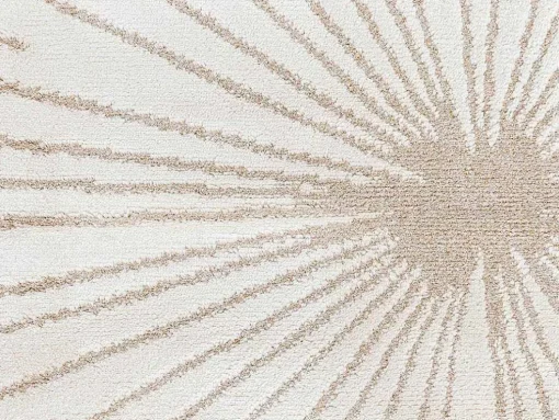Tapijt Met Afwerking In Goudkleurig Lurex Livno - 120 X 170 Cm - Beige
