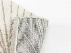Tapijt Met Afwerking In Goudkleurig Lurex Livno - 120 X 170 Cm - Beige