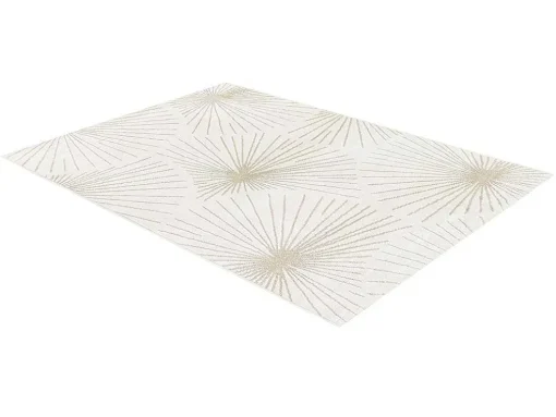 Tapijt Met Afwerking In Goudkleurig Lurex Livno - 120 X 170 Cm - Beige