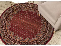 Tapijt Polonia Rond Baron Bordeaux Cercle 200 Cm