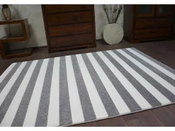 Tapijt Sketch - F758 Grijs /Wit - Strepen 200X290 Cm