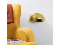 Taranto Wandlamp, Goud, 30 X 15 X 15 Cm, Epikasa