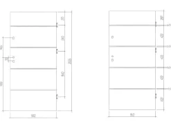 Toegangsdeur Van Roestvrij Staal H207 X B100 Cm Eik-Effect - Links - Naxara