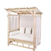 Tuinhemelbed Van Teakhout - Licht Naturel En Wit - Tulum