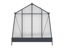 Tuinkas Van Polycarbonaat 9,1 M Met Grondplaat- Antraciet - Asarina