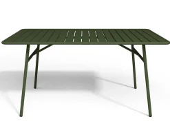 Tuintafel Van Metaal - L160 Cm - Kaki - Mirmande