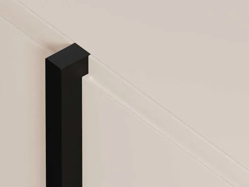 Tv-Meubel Met 4 Deuren Van Mdf - Beige En Zwart - Luvonia