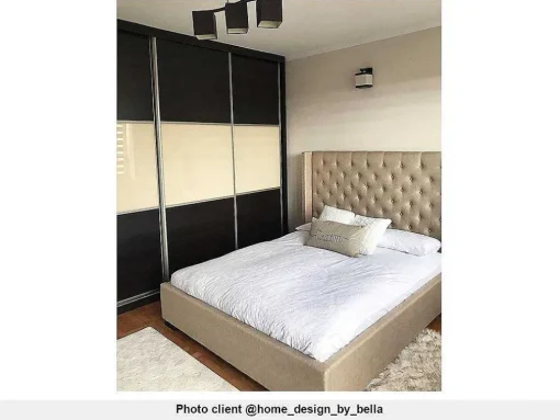 Tweepersoonsbed Massimo Gestoffeerd Met Capitons - 160 X 200 Cm - Beige - Stof