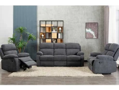 Tweezits Relaxbank Van Stof Tolzano - Antraciet