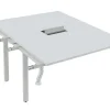 Uitbreiding Voor Bureau Bank 2 Personen - Wit - L120 Cm - Downtown
