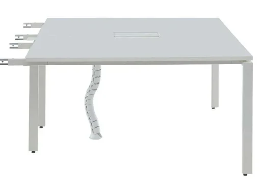 Uitbreiding Voor Bureau Bank 2 Personen - Wit - L140 Cm - Downtown