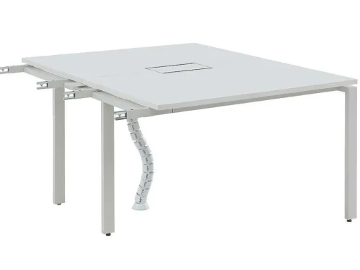 Uitbreiding Voor Bureau Bank 2 Personen - Wit - L120 Cm - Downtown