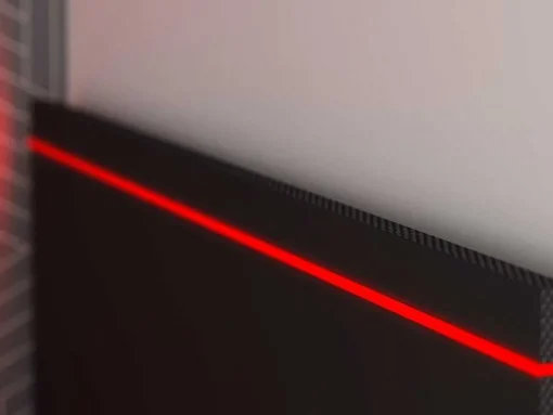 Uitschuifbed 90 X 200 En 90 X 190 Cm - Met Bureau - Ledverlichting - Antraciet En Rood + Matras + Bedbodem - Vouani