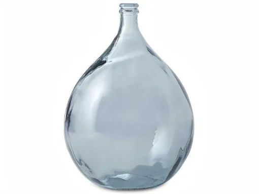 Vaas Dame-Jeanne Van Gerecycleerd Glas Silice 34L - Transparant Blauw