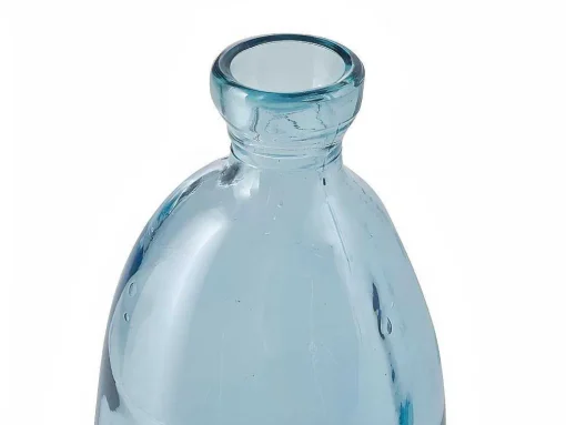 Vaas Dame-Jeanne Van Gerecycleerd Glas Pyrite H. 51 Cm - Transparant Blauw