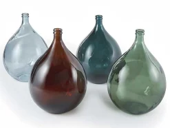 Vaas Dame-Jeanne Van Gerecycleerd Glas Silice 34L - Transparant Blauw
