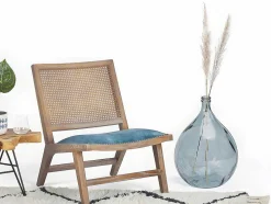 Vaas Dame-Jeanne Van Gerecycleerd Glas Silice 34L - Transparant Blauw