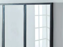 Vensterspiegel Industriele Stijl Dudley - Ijzer - 4 Delen - H120 X B90 Cm