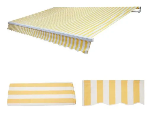 Vervangingshoes Voor Luifel Mcw-E49, Polyester Geel-Wit