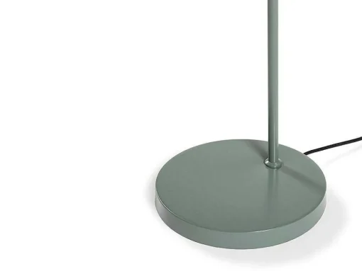 Vintage Staande Lamp Otilie - Metaal - 24 X 16 X 40 Cm - Olijfgroen En Goudkleurig