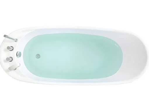 Vrijstaande Badkuip Natalia - Eenpersoons - 282L - 170X75X73Cm - Zwart