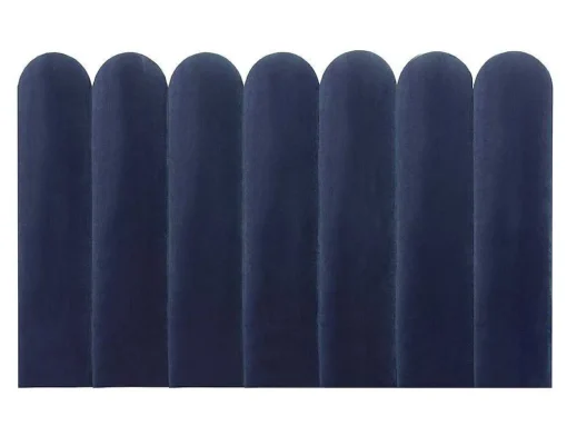 Wandpaneel Voor Hoofdeinde Japi - 210 Cm - Fluweel - Blauw - Van Pascal Morabito