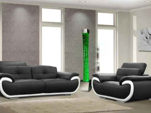 Waterbubbellamp Met Pot Gobie - Led Verlichting Met Kleurveranderingen - H183 Cm