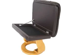 Windsor Xxl Relaxfauteuil Met Kruk, Bruin, Natuurlijk Bruin