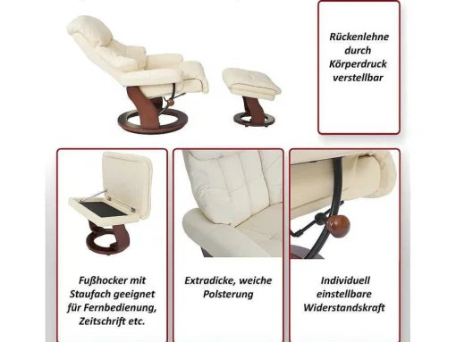 Windsor Xxl Relaxfauteuil Met Kruk, Bruin, Natuurlijk Bruin