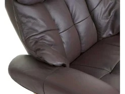 Windsor Xxl Relaxfauteuil Met Kruk, Bruin, Natuurlijk Bruin