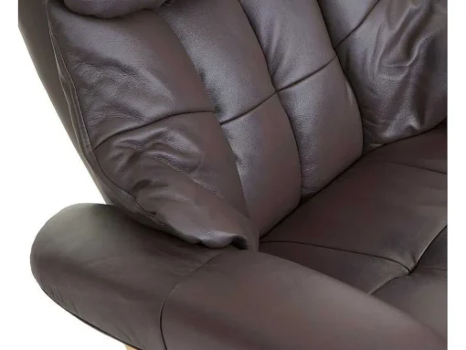 Windsor Xxl Relaxfauteuil Met Kruk, Bruin, Natuurlijk Bruin