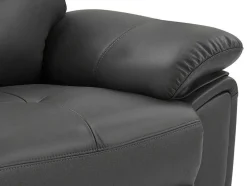 3-Zits-Relaxbank Van Grijs Leer Vineta