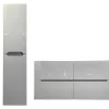 Zwevend Wastafelmeubel Met Dubbel Inbouwbekken En Kast - Grijs - 120 Cm - Selita