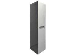 Zwevend Wastafelmeubel Met Dubbel Inbouwbekken En Kast - Grijs - 120 Cm - Selita